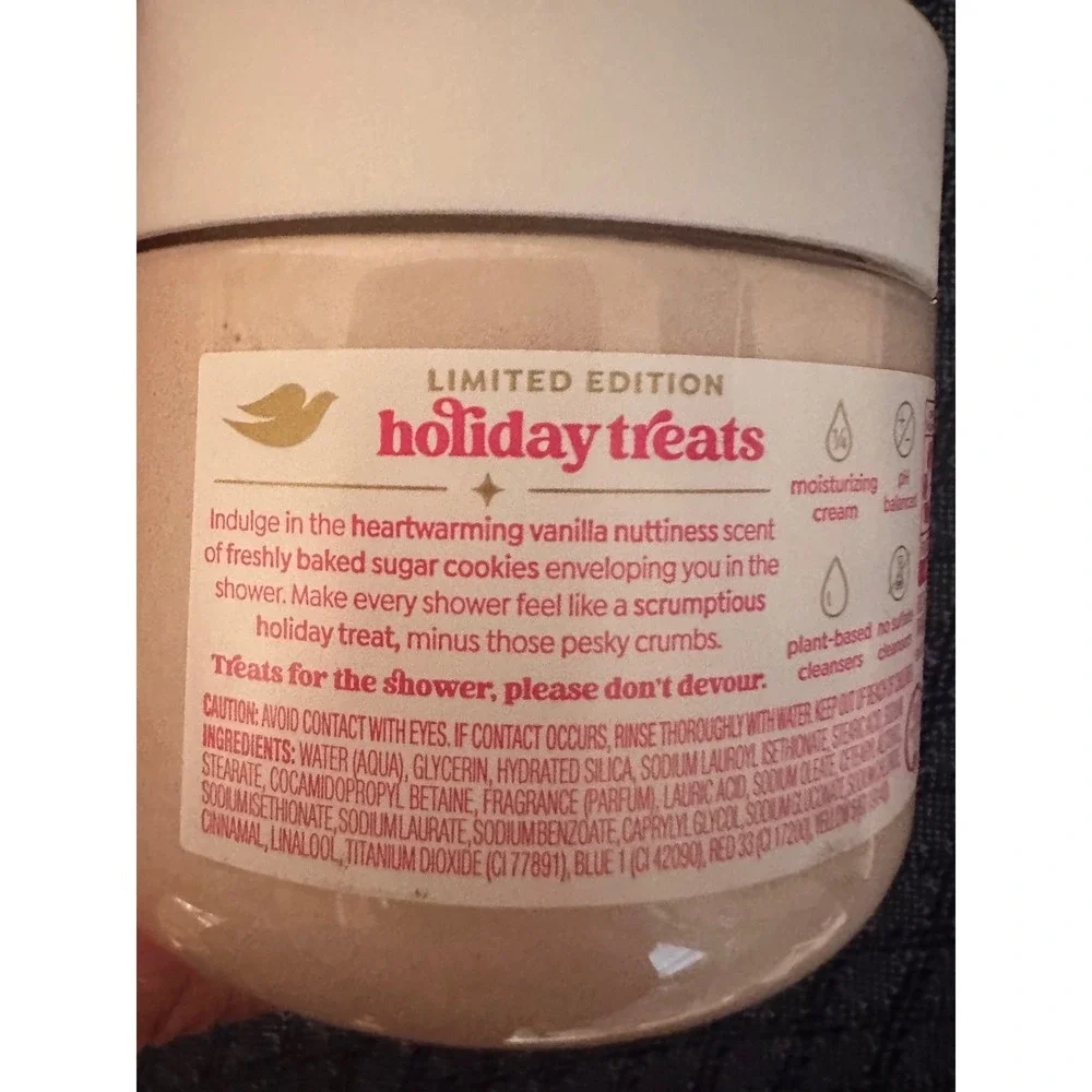 Dove Limited Edition Sugar Cookie Sprinkle Body Scrub Holiday Treats 15 oz